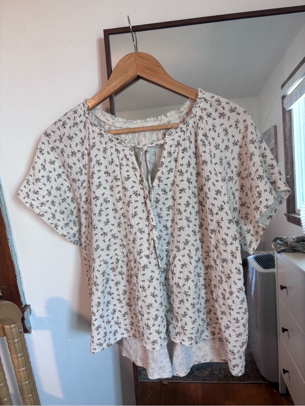CJLA cotton flora blouse